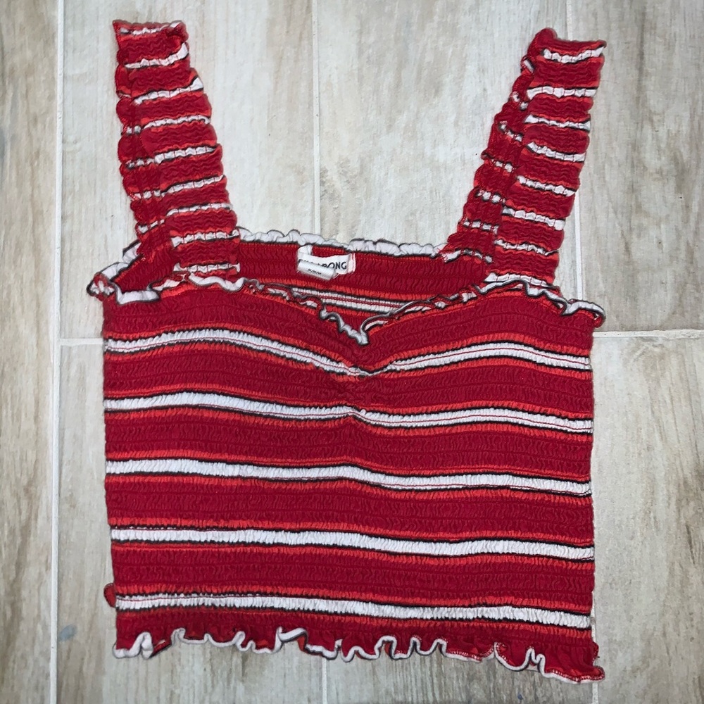 Billabong Red Crop Top Tank